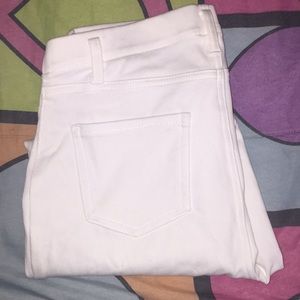 White stretchy jeggings